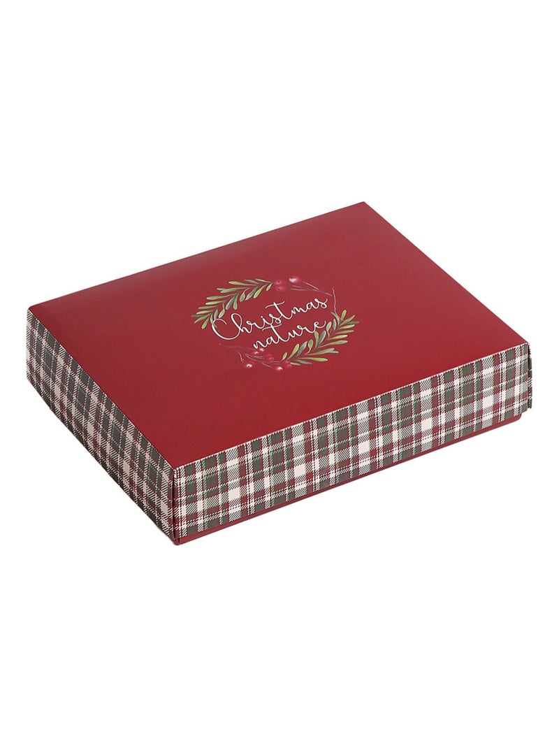 ADMAS CLASSIC Pigiama aperto a maniche lunghe classico natalizio da donna Rosso - Kiabi