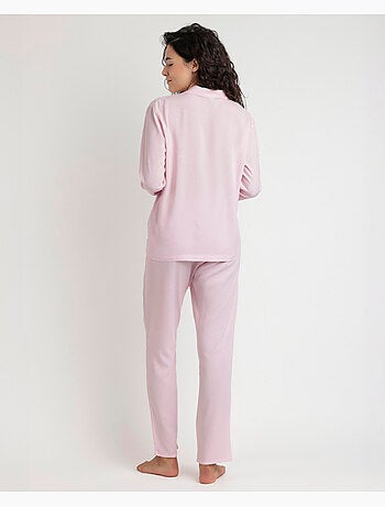 ADMAS CLASSIC Pigiama aperto a maniche lunghe classico Spiga da donna