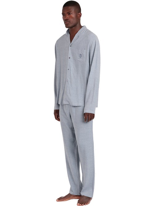 ADMAS CLASSIC Pigiama aperto a maniche lunghe classico Spiga da uomo - Kiabi ADMAS CLASSIC Pigiama aperto a maniche lunghe classico Spiga da uomo - Kiabi