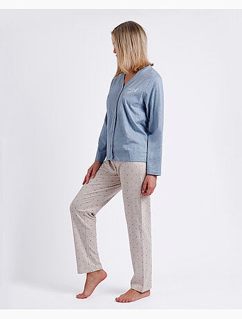 ADMAS CLASSIC Pigiama aperto a maniche lunghe da donna You Are Enough