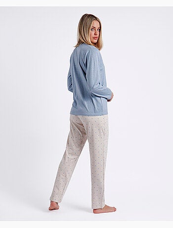 ADMAS CLASSIC Pigiama aperto a maniche lunghe da donna You Are Enough