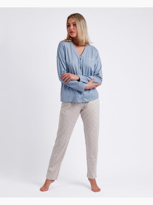 ADMAS CLASSIC Pigiama aperto a maniche lunghe da donna You Are Enough - Kiabi ADMAS CLASSIC Pigiama aperto a maniche lunghe da donna You Are Enough - Kiabi