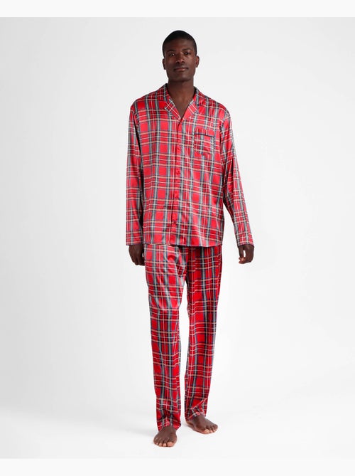 ADMAS CLASSIC Pigiama aperto a maniche lunghe da uomo in stile scozzese - Kiabi ADMAS CLASSIC Pigiama aperto a maniche lunghe da uomo in stile scozzese - Kiabi