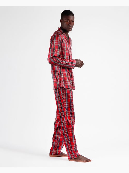 ADMAS CLASSIC Pigiama aperto a maniche lunghe da uomo in stile scozzese - Kiabi ADMAS CLASSIC Pigiama aperto a maniche lunghe da uomo in stile scozzese - Kiabi
