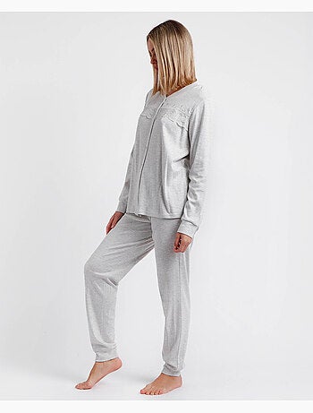 ADMAS CLASSIC Pigiama aperto classico invernale a maniche lunghe da donna