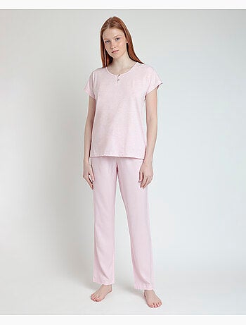 ADMAS CLASSIC Pigiama classico a maniche corte Spiga da donna