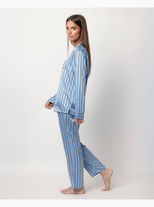 ADMAS CLASSIC Pigiama da donna in raso aperto a maniche lunghe Adm Secret - Kiabi ADMAS CLASSIC Pigiama da donna in raso aperto a maniche lunghe Adm Secret - Kiabi