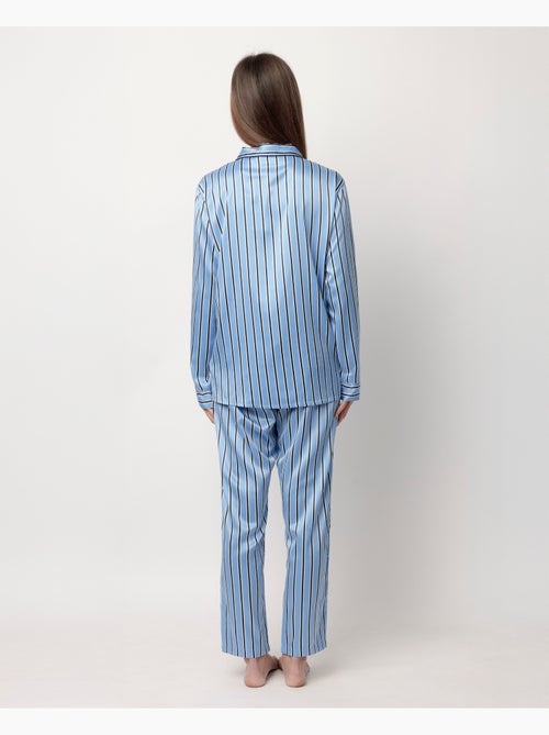 ADMAS CLASSIC Pigiama da donna in raso aperto a maniche lunghe Adm Secret - Kiabi ADMAS CLASSIC Pigiama da donna in raso aperto a maniche lunghe Adm Secret - Kiabi