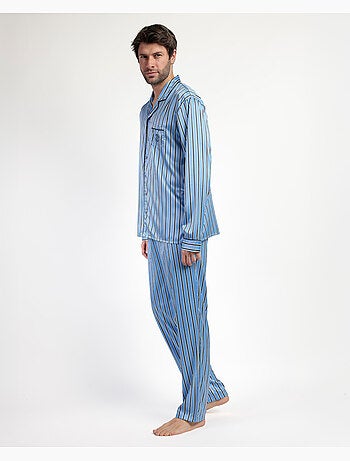 ADMAS CLASSIC Pigiama da uomo Adm Secret Satin Open Manica Lunga