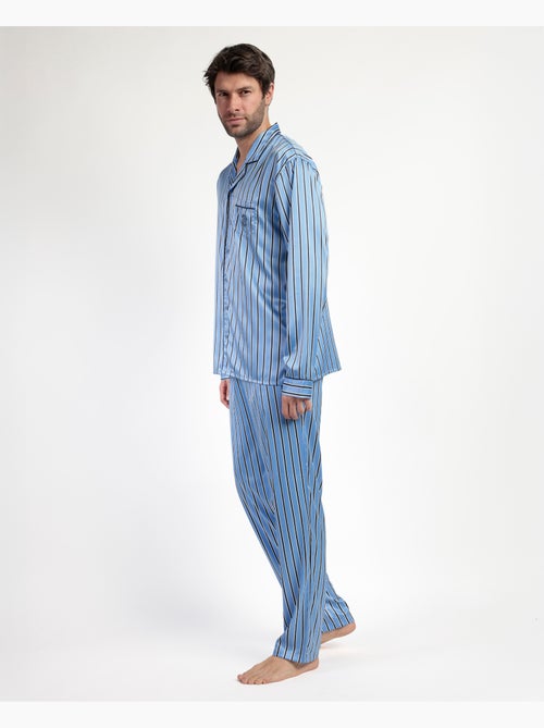 ADMAS CLASSIC Pigiama da uomo Adm Secret Satin Open Manica Lunga - Kiabi ADMAS CLASSIC Pigiama da uomo Adm Secret Satin Open Manica Lunga - Kiabi