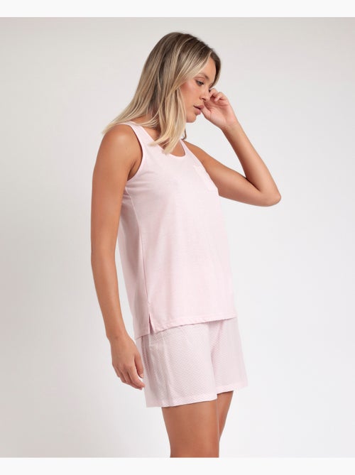 ADMAS CLASSIC Pigiama senza maniche classico Spiga da donna - Kiabi ADMAS CLASSIC Pigiama senza maniche classico Spiga da donna - Kiabi