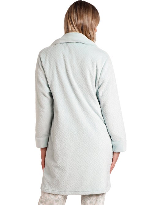 ADMAS CLASSIC Vestaglia calda a maniche lunghe color acquamarina da donna - Kiabi ADMAS CLASSIC Vestaglia calda a maniche lunghe color acquamarina da donna - Kiabi