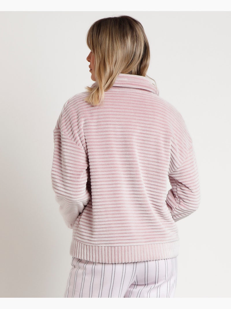 ADMAS CLASSIC Vestaglia calda a maniche lunghe da donna Magic Time Rosa chiaro - Kiabi