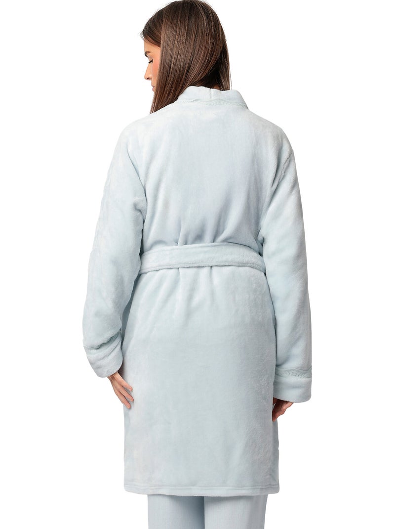 ADMAS CLASSIC Vestaglia calda e romantica a maniche lunghe da donna Blu - Kiabi