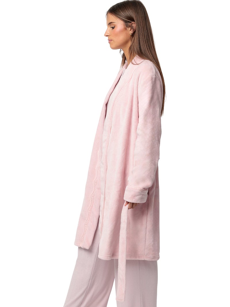 ADMAS CLASSIC Vestaglia calda e romantica a maniche lunghe da donna Rosa - Kiabi