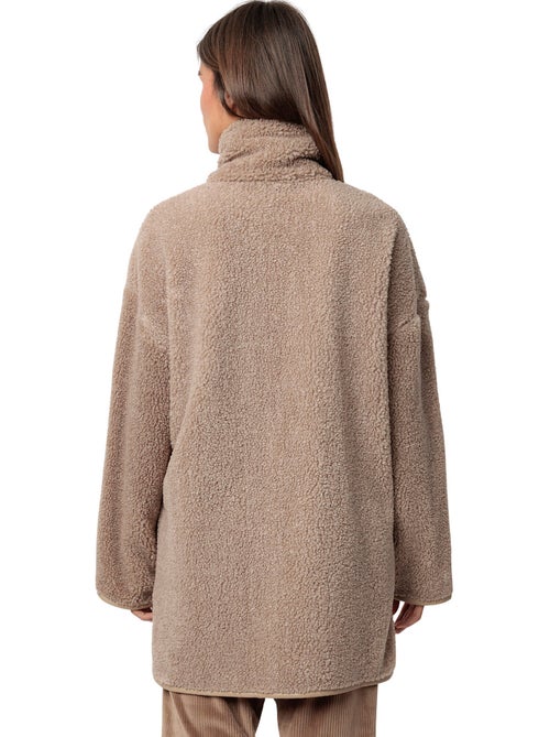 ADMAS CLASSIC Vestaglia da casa in caldo Sherpa a maniche lunghe da donna - Kiabi ADMAS CLASSIC Vestaglia da casa in caldo Sherpa a maniche lunghe da donna - Kiabi