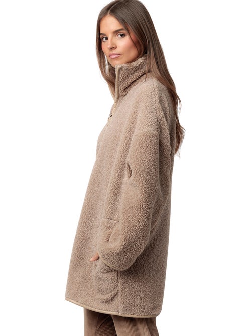 ADMAS CLASSIC Vestaglia da casa in caldo Sherpa a maniche lunghe da donna - Kiabi ADMAS CLASSIC Vestaglia da casa in caldo Sherpa a maniche lunghe da donna - Kiabi