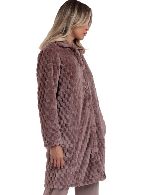 ADMAS CLASSIC Vestaglia da notte calda e morbida a maniche lunghe da donna - Kiabi