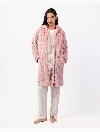 ADMAS CLASSIC Vestaglia da notte calda e morbida a maniche lunghe da donna