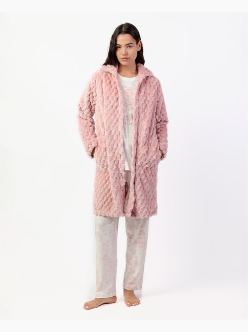 ADMAS CLASSIC Vestaglia da notte calda e morbida a maniche lunghe da donna - Kiabi