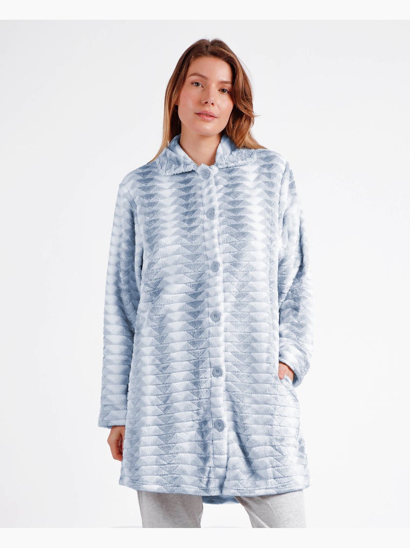 ADMAS CLASSIC Vestaglia triangolare calda a maniche lunghe da donna Blu - Kiabi