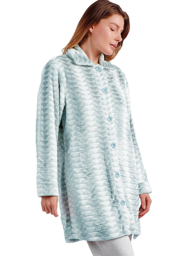 ADMAS CLASSIC Vestaglia triangolare calda a maniche lunghe da donna Turchese - Kiabi