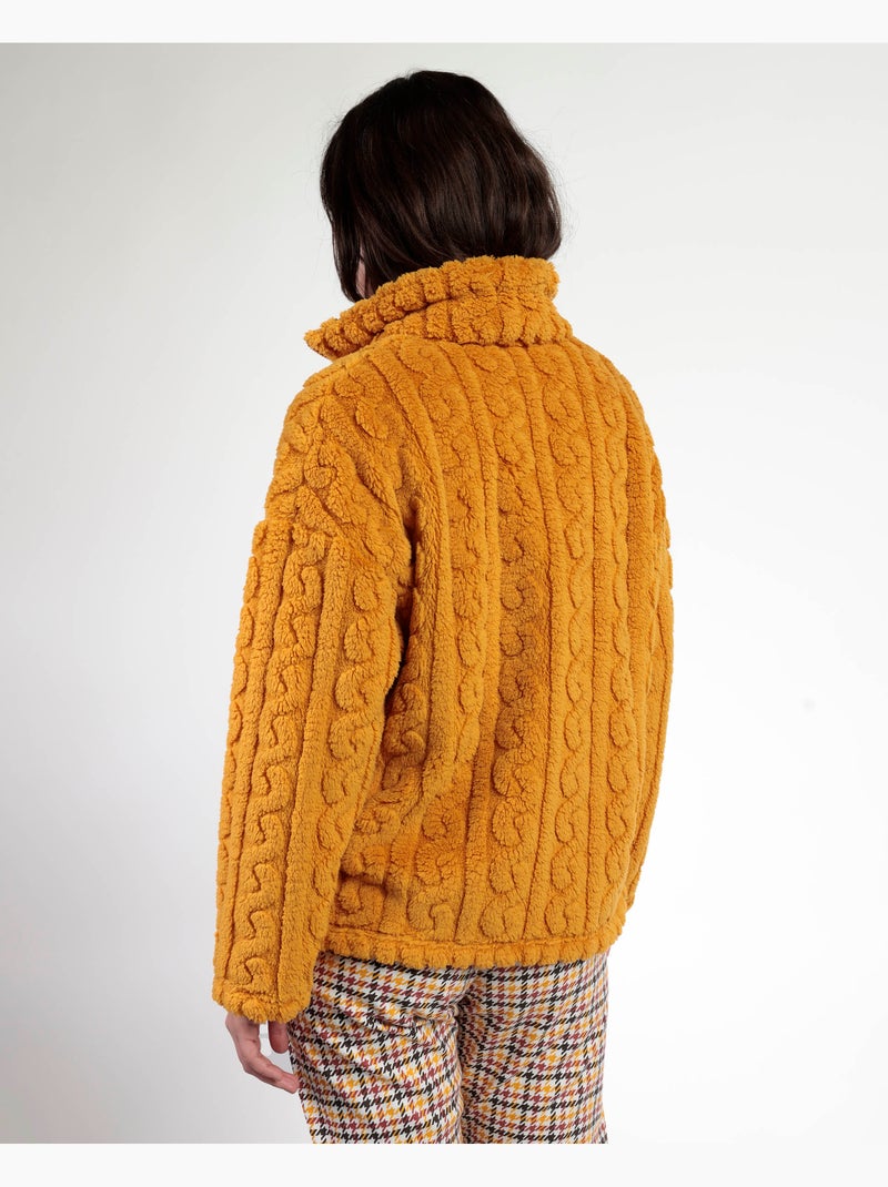 ADMAS Donna Lou Lou Returns Vestaglia calda a maniche lunghe Senape - Kiabi