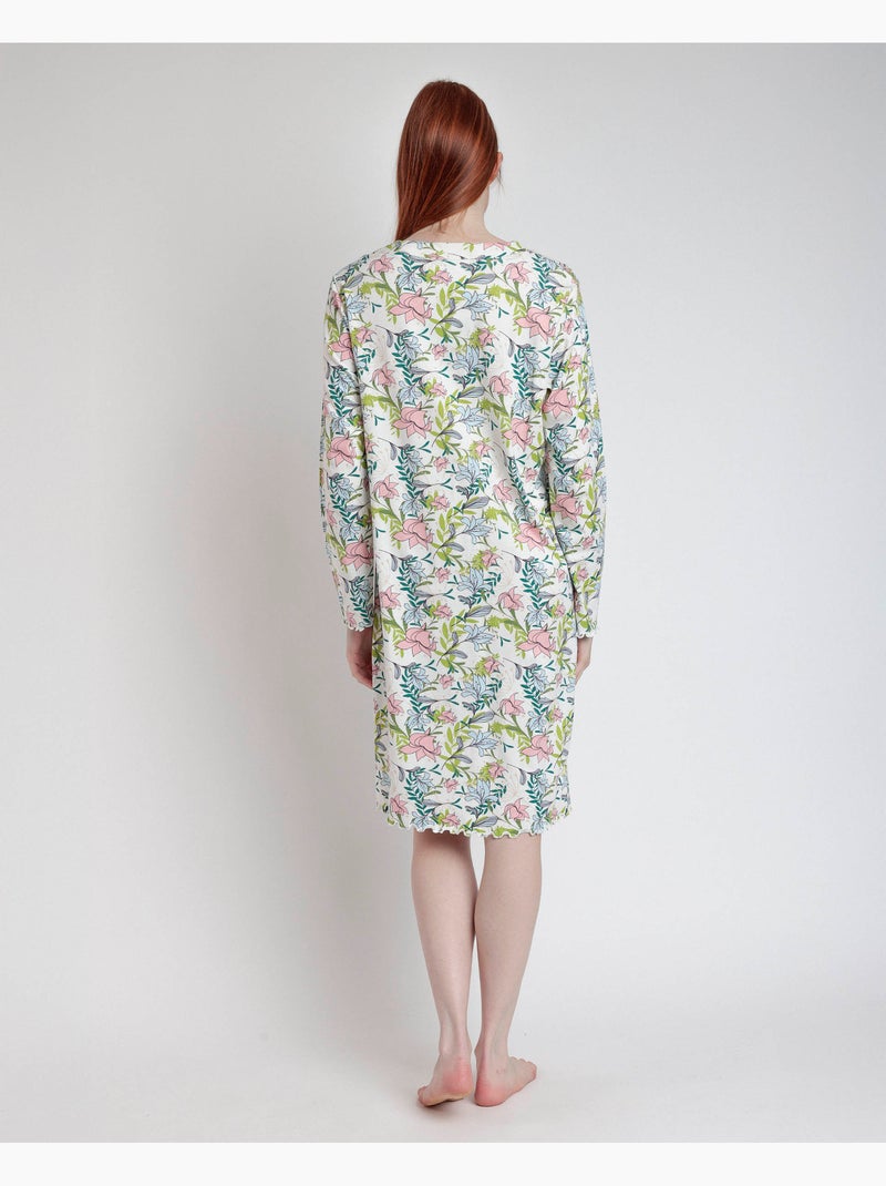 ADMAS GARDEN Canotta a maniche lunghe con patta Autumn Garden da donna Rosa - Kiabi