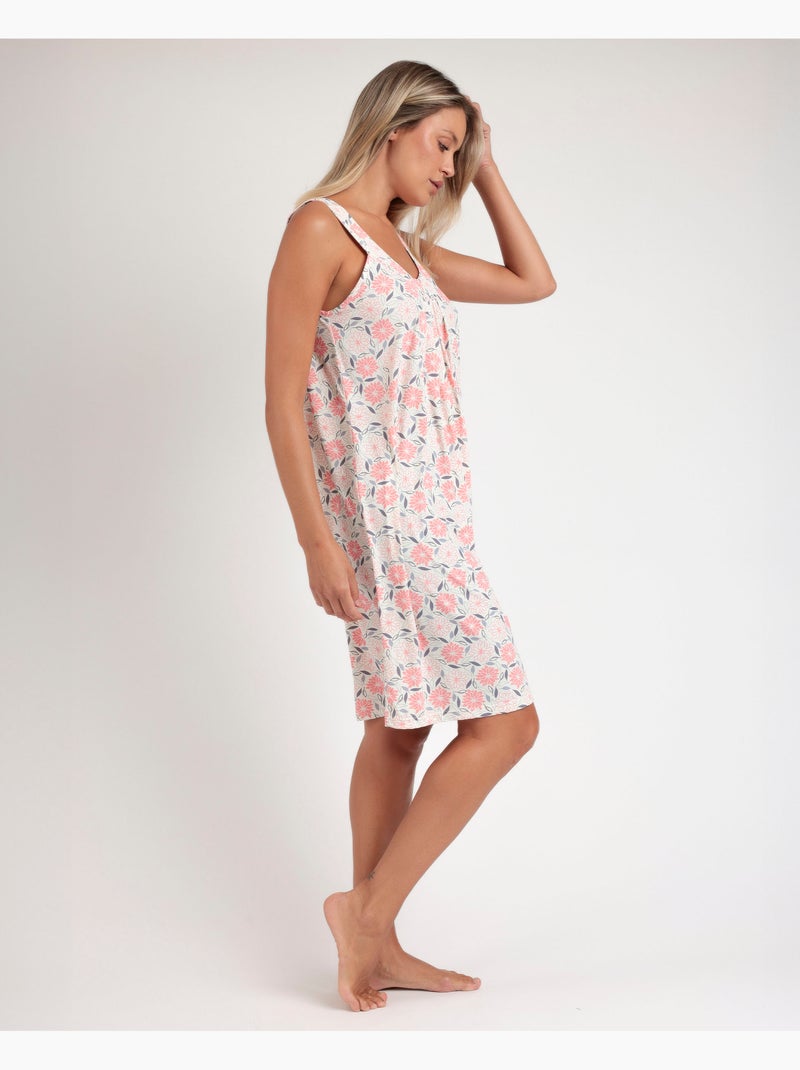 ADMAS GARDEN Canotta senza maniche Rouse Peony da donna Salmone - Kiabi
