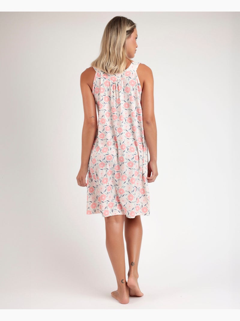ADMAS GARDEN Canotta senza maniche Rouse Peony da donna Salmone - Kiabi