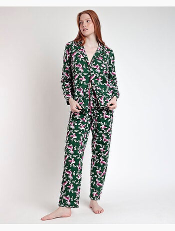 ADMAS GARDEN Pigiama aperto a maniche lunghe da donna Wild Nature