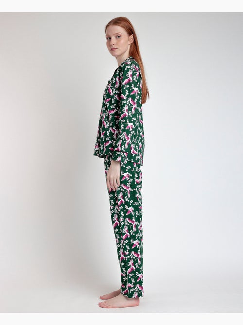 ADMAS GARDEN Pigiama aperto a maniche lunghe da donna Wild Nature - Kiabi ADMAS GARDEN Pigiama aperto a maniche lunghe da donna Wild Nature - Kiabi
