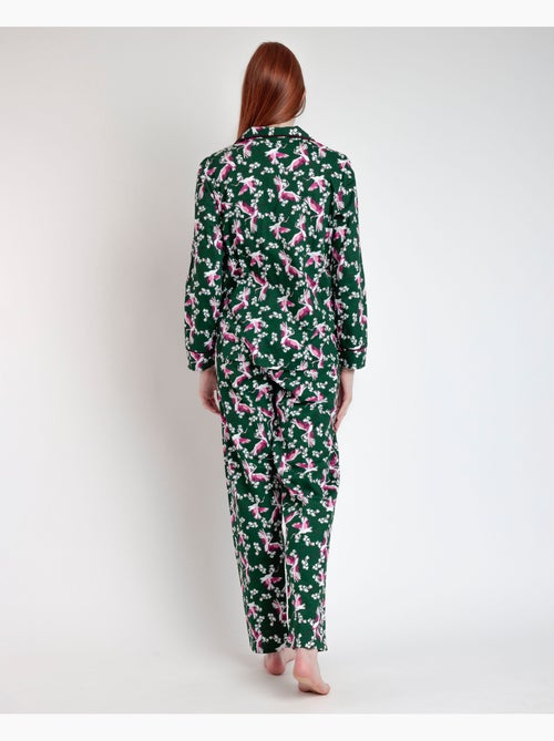 ADMAS GARDEN Pigiama aperto a maniche lunghe da donna Wild Nature - Kiabi ADMAS GARDEN Pigiama aperto a maniche lunghe da donna Wild Nature - Kiabi