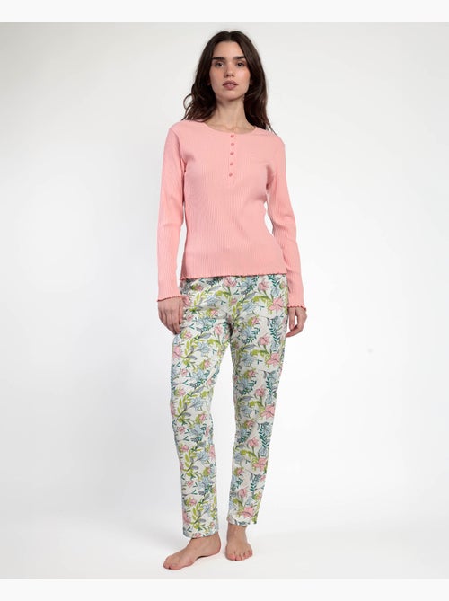 ADMAS GARDEN Pijama Manga Large Tapeta Autunno Giardino per Donna - Kiabi ADMAS GARDEN Pijama Manga Large Tapeta Autunno Giardino per Donna - Kiabi