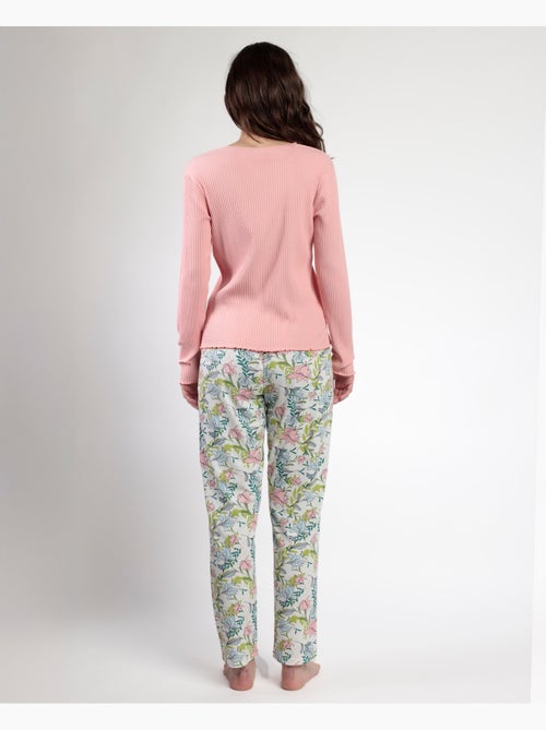 ADMAS GARDEN Pijama Manga Large Tapeta Autunno Giardino per Donna - Kiabi ADMAS GARDEN Pijama Manga Large Tapeta Autunno Giardino per Donna - Kiabi