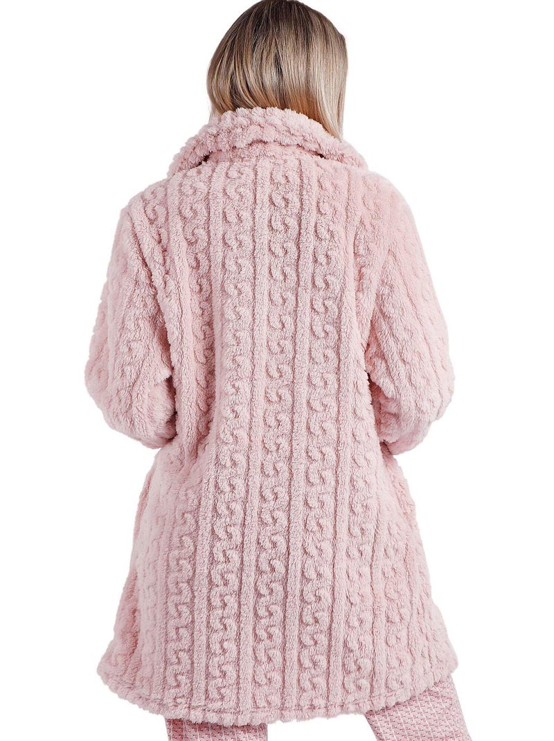 ADMAS GARDEN Vestaglia calda a maniche lunghe con catene da donna Rosa - Kiabi