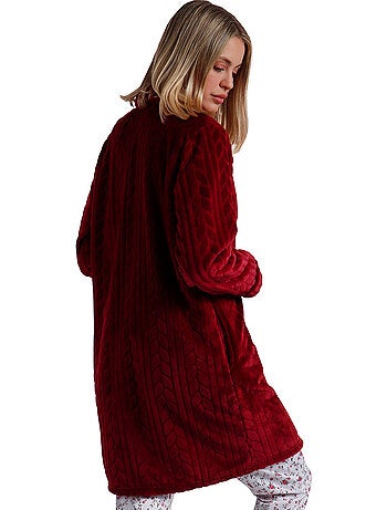 ADMAS GARDEN Vestaglia calda a maniche lunghe da donna con scritta Grazie