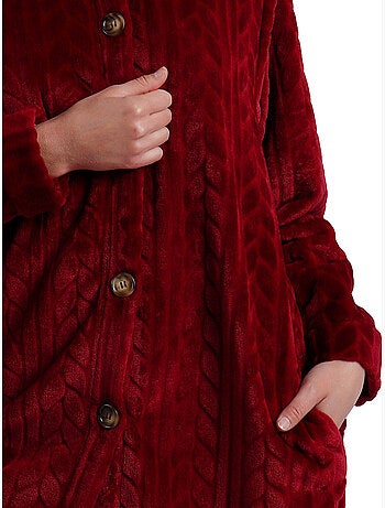 ADMAS GARDEN Vestaglia calda a maniche lunghe da donna con scritta Grazie