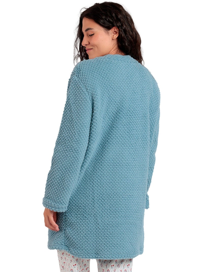 ADMAS GARDEN Vestaglia calda a maniche lunghe da donna Let's Get Lost Blu - Kiabi