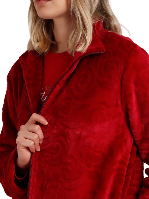 ADMAS GARDEN Vestaglia calda a maniche lunghe in jacquard con motivo a rose da donna - Kiabi ADMAS GARDEN Vestaglia calda a maniche lunghe in jacquard con motivo a rose da donna - Kiabi