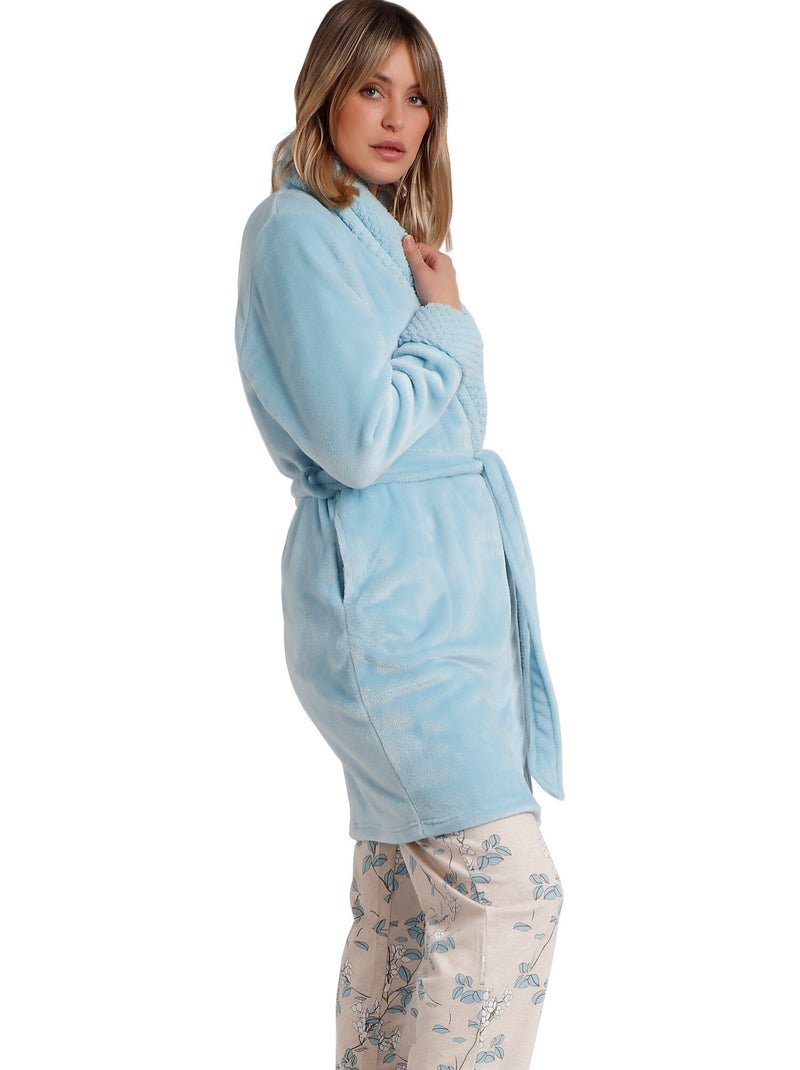 ADMAS GARDEN Vestaglia da donna a maniche lunghe con fiori rampicanti Dreams Blu - Kiabi