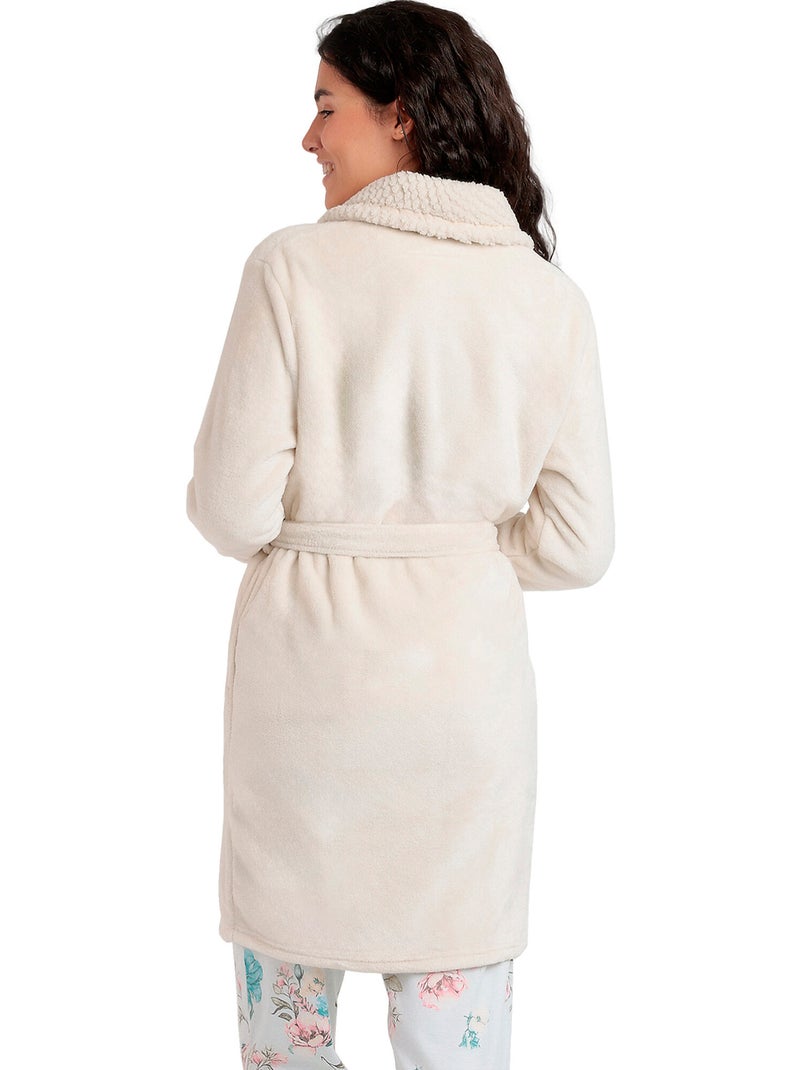ADMAS GARDEN Vestaglia da donna a maniche lunghe con fiori rampicanti Dreams Grigio chiaro - Kiabi