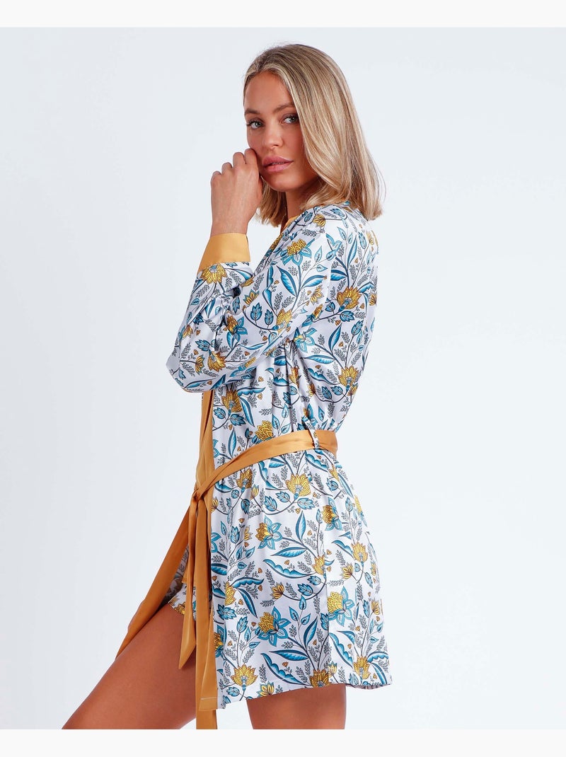 ADMAS GARDEN Vestaglia da donna Bright Garden a maniche lunghe Senape - Kiabi