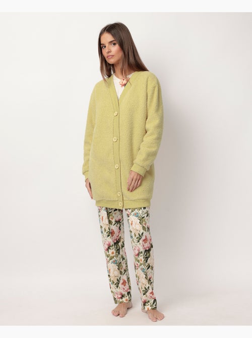 ADMAS GARDEN Vestaglia da donna in caldo cretonne a maniche lunghe - Kiabi ADMAS GARDEN Vestaglia da donna in caldo cretonne a maniche lunghe - Kiabi