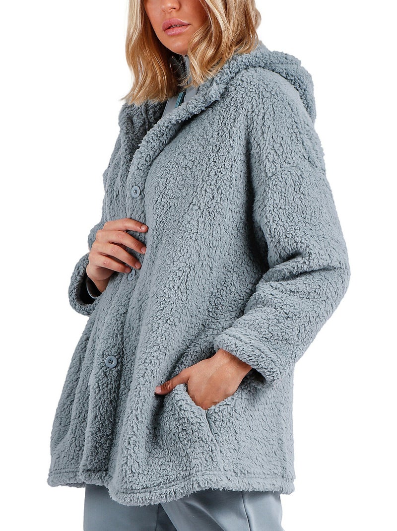 ADMAS HOME Accappatoio caldo a maniche lunghe da donna Blu - Kiabi