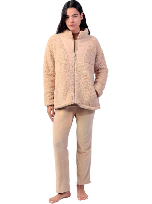 ADMAS HOME Adm Home Vestaglia calda a maniche lunghe da donna - Kiabi