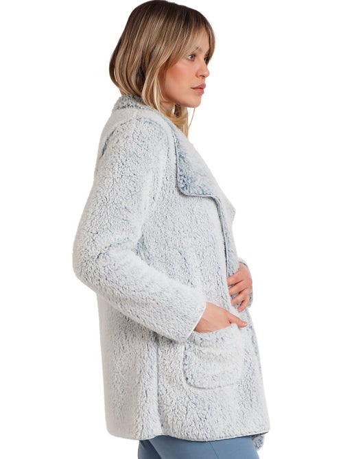 ADMAS HOME Vestaglia calda e fluida a maniche lunghe da donna - Kiabi ADMAS HOME Vestaglia calda e fluida a maniche lunghe da donna - Kiabi