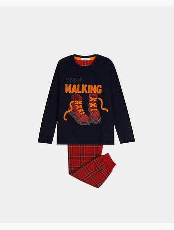 ADMAS Keep Walking Pigiama a maniche lunghe per ragazzi