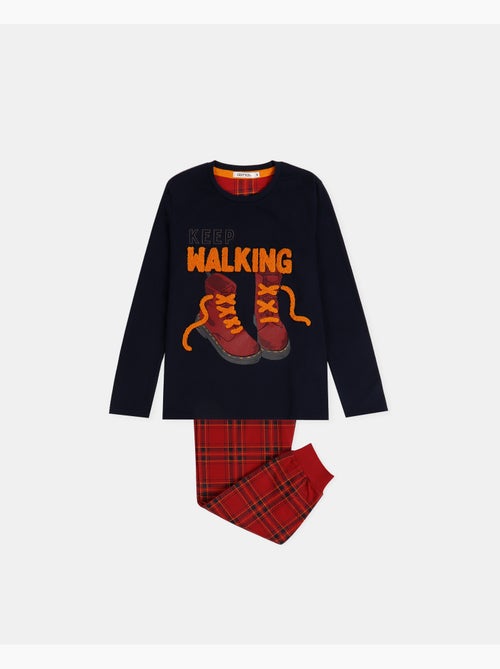 ADMAS Keep Walking Pigiama a maniche lunghe per ragazzi - Kiabi