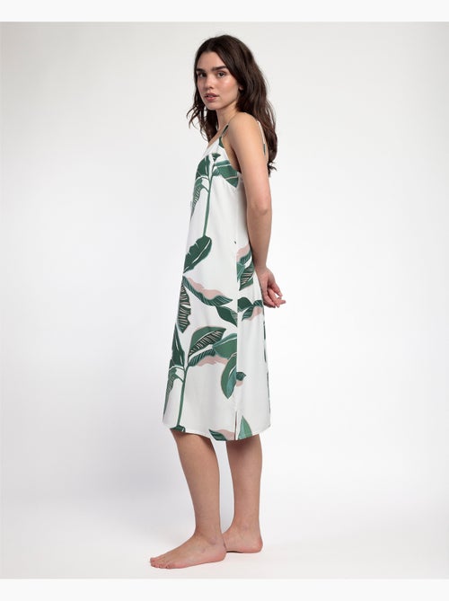 ADMAS LUXURY Canotta con spalline in popeline di foglie di lusso da donna - Kiabi ADMAS LUXURY Canotta con spalline in popeline di foglie di lusso da donna - Kiabi